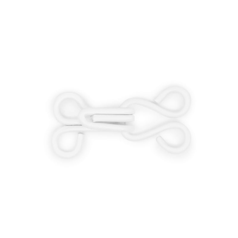 Chargez l'image dans la visionneuse de la galerie, BK100|Dritz Hooks & Eyes, Size 1, 72 Sets, White