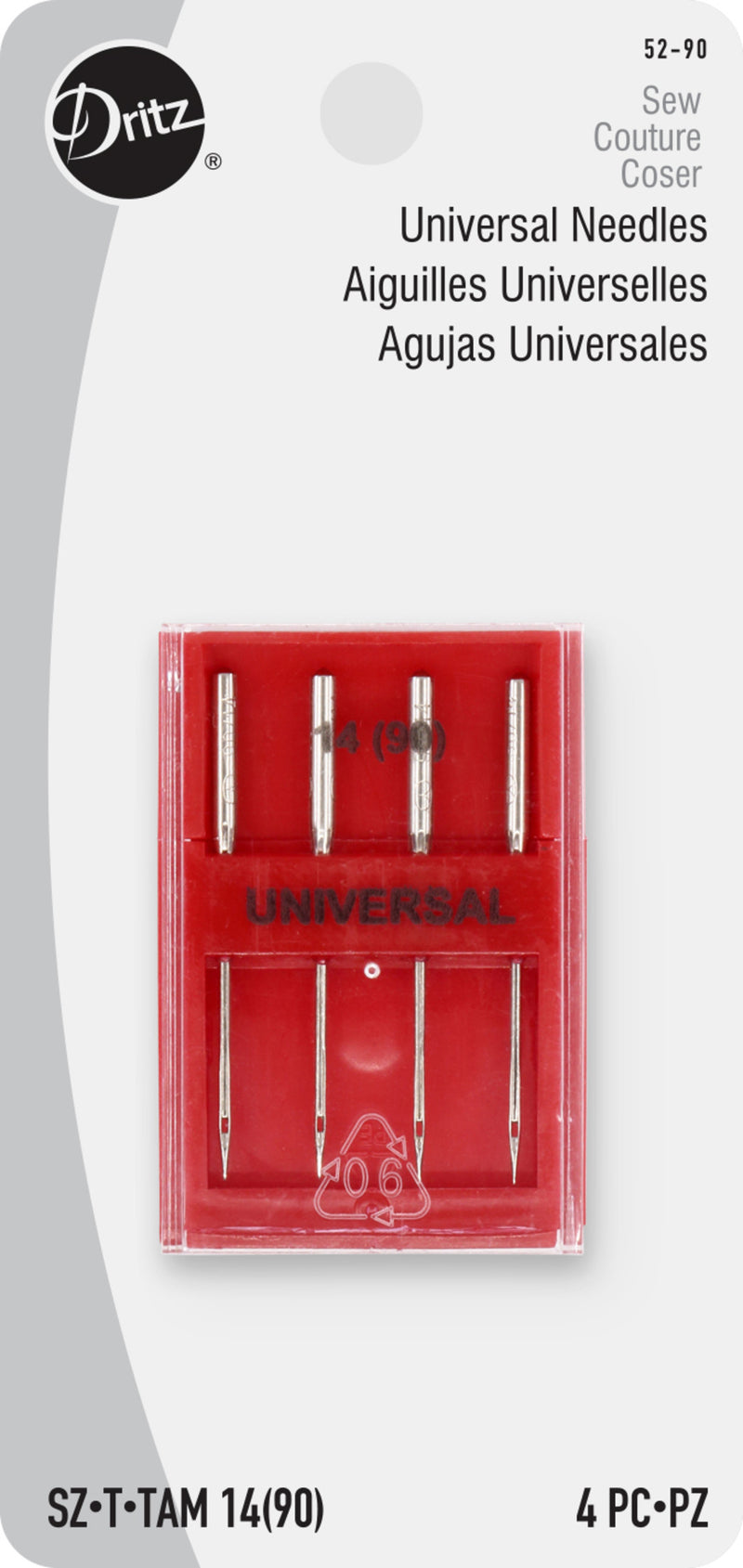 Chargez l'image dans la visionneuse de la galerie, 52-90|Dritz Universal Machine Needles, Size 14 (90), 4 pc