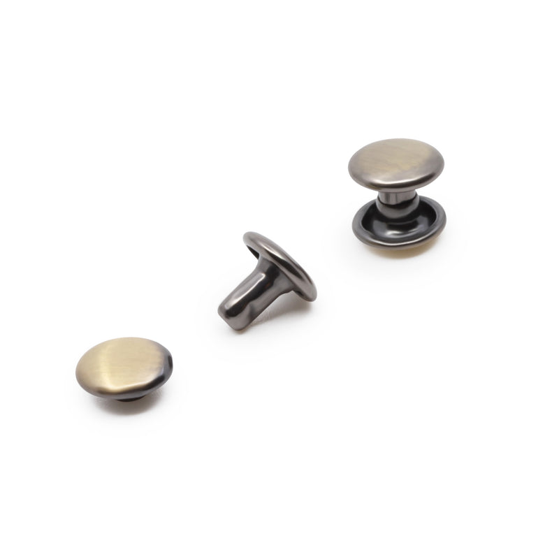 Chargez l'image dans la visionneuse de la galerie, 750-38|Dritz Double-Cap Rivets, 24 Sets, Brushed Brass