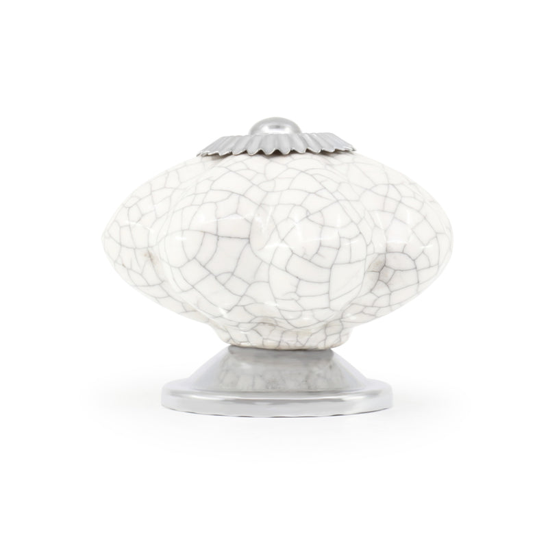 Chargez l'image dans la visionneuse de la galerie, 47028|Dritz Ceramic Scallop Knob, White