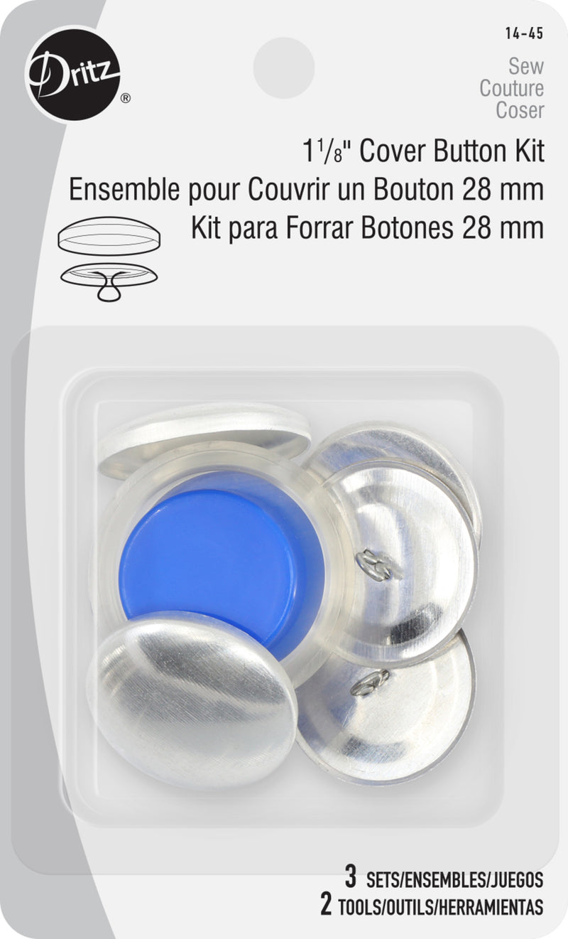 Chargez l'image dans la visionneuse de la galerie, 14-45|Dritz 1-1/8" Cover Button Kit, Nickel