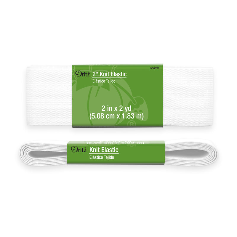 Chargez l'image dans la visionneuse de la galerie, 9583W|Dritz 2" Knit Elastic, White, 2 yd