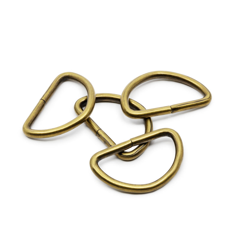 Chargez l'image dans la visionneuse de la galerie, 117-1-38|Dritz 1" D-Rings, Antique Brass, 4 pc