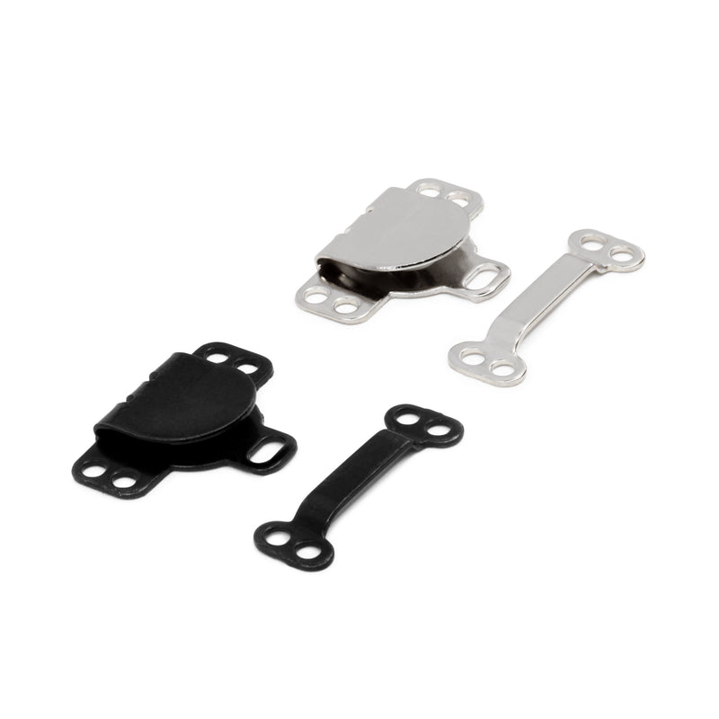 Chargez l'image dans la visionneuse de la galerie, 193|Dritz Sew-On Hook & Eye Closures, 12 Sets, Black & Nickel