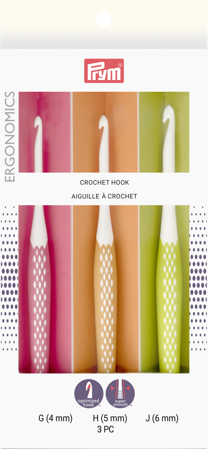 Chargez l'image dans la visionneuse de la galerie, 57184| Ergonomic Crochet Hook Set, 3-Pack, Small (G, H, J)