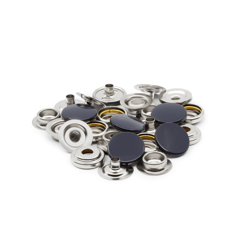 Chargez l'image dans la visionneuse de la galerie, 5-5|Dritz 5/8" Heavy Duty Snaps, 7 Sets, Navy