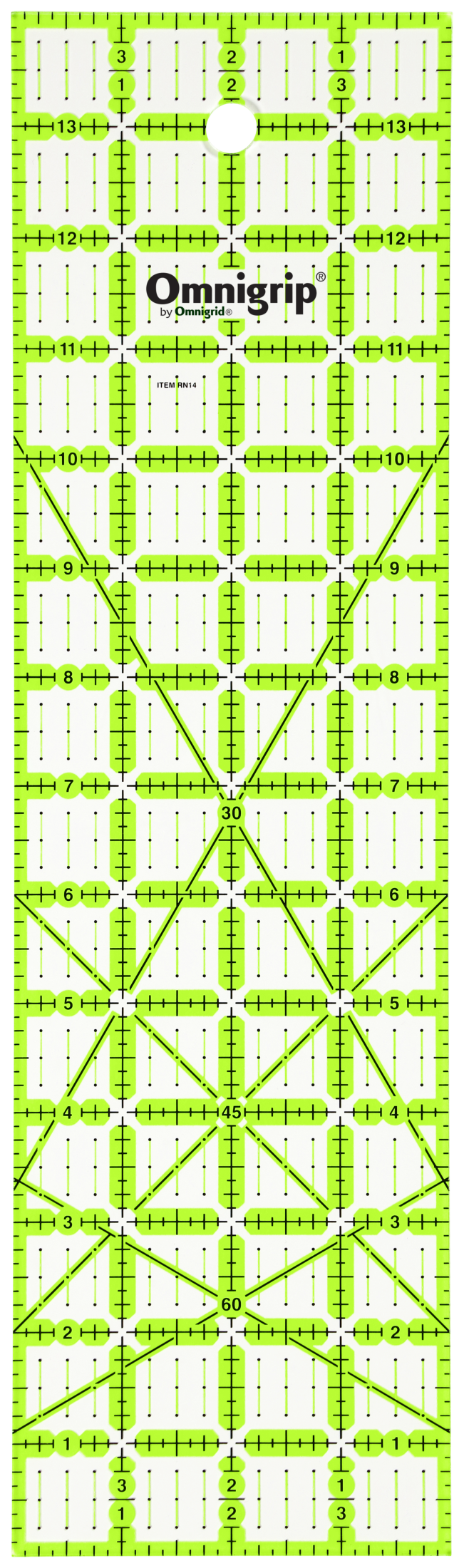 Chargez l'image dans la visionneuse de la galerie, RN14|Omnigrid Omnigrip Neon Rectangle Ruler, 4" x 14"