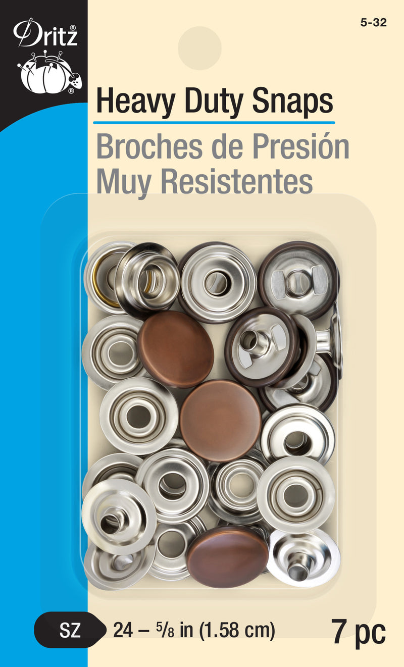 Chargez l'image dans la visionneuse de la galerie, 5-32|Dritz 5/8" Heavy Duty Snaps, 7 Sets, Copper