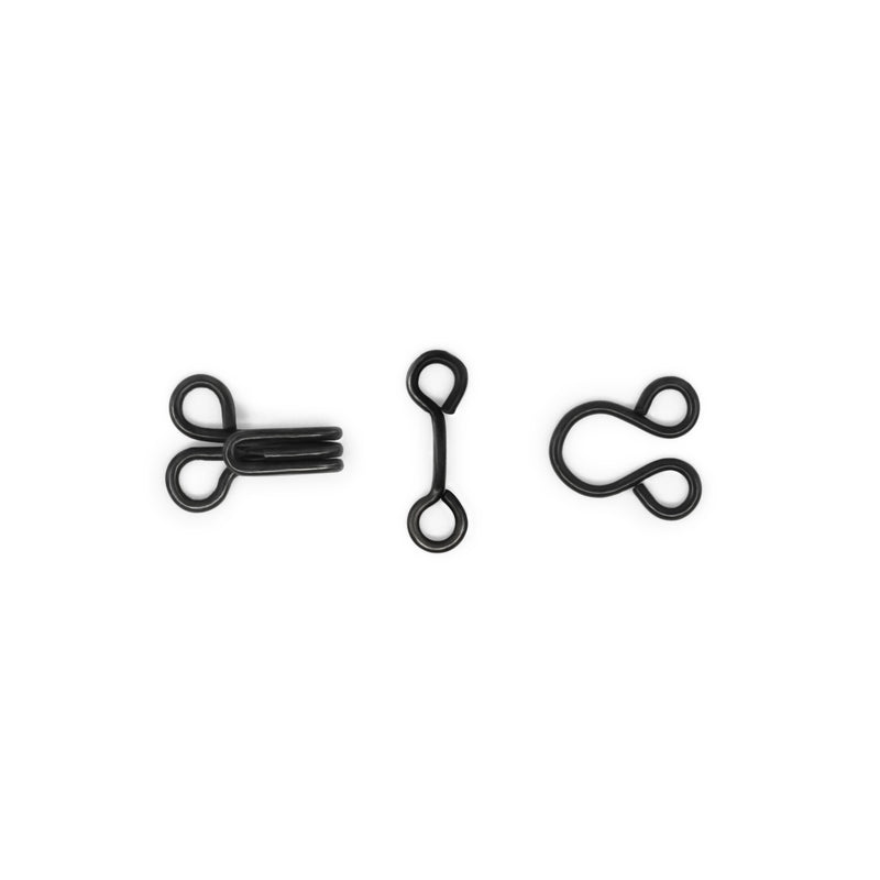 Chargez l'image dans la visionneuse de la galerie, 90-2-1|Dritz Hooks & Eyes, 14 pc, Black, Size 2