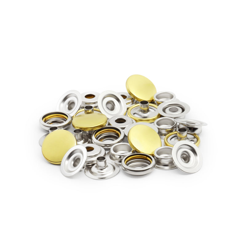 Chargez l'image dans la visionneuse de la galerie, 5-6|Dritz 5/8" Heavy Duty Snaps, 7 Sets, Gold
