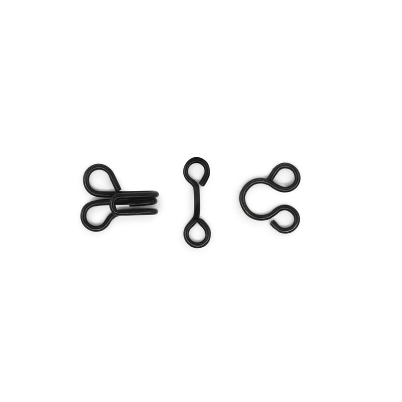Chargez l'image dans la visionneuse de la galerie, 90-0-1|Dritz Hooks & Eyes, 14 pc, Black, Size 0