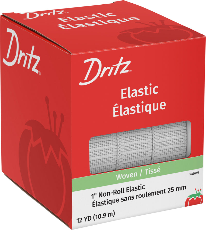 Chargez l'image dans la visionneuse de la galerie, 9407W|Dritz 1" Non-Roll Elastic, White, 12 yd
