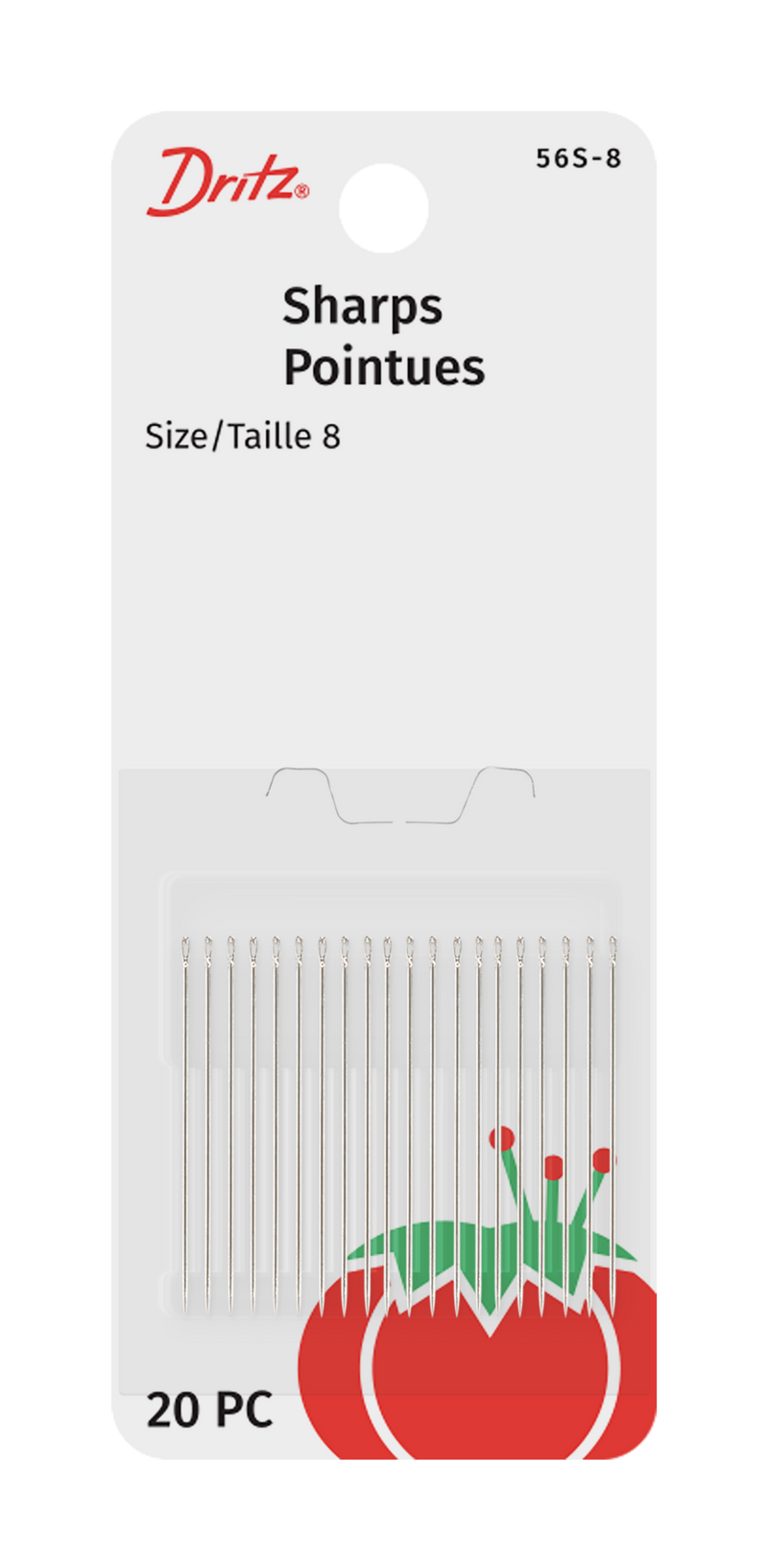Chargez l'image dans la visionneuse de la galerie, 56S-8|Dritz Sharps Hand Needles, Size 8, 20 pc