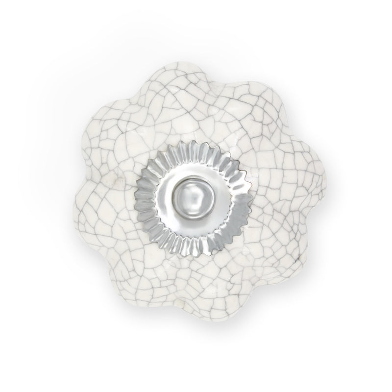 Chargez l'image dans la visionneuse de la galerie, 47028|Dritz Ceramic Scallop Knob, White