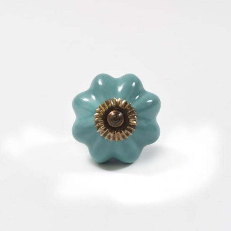 Chargez l'image dans la visionneuse de la galerie, 47043|Dritz Ceramic Scallop Knob, Turquoise