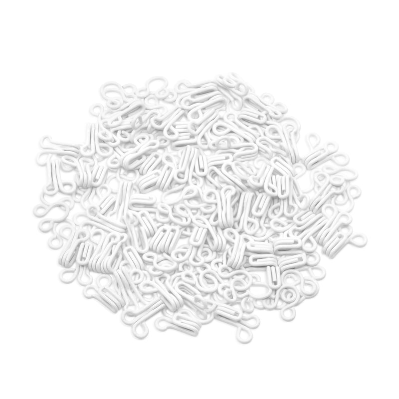 Chargez l'image dans la visionneuse de la galerie, BK101|Dritz Hooks & Eyes, Size 2, 72 Sets, White