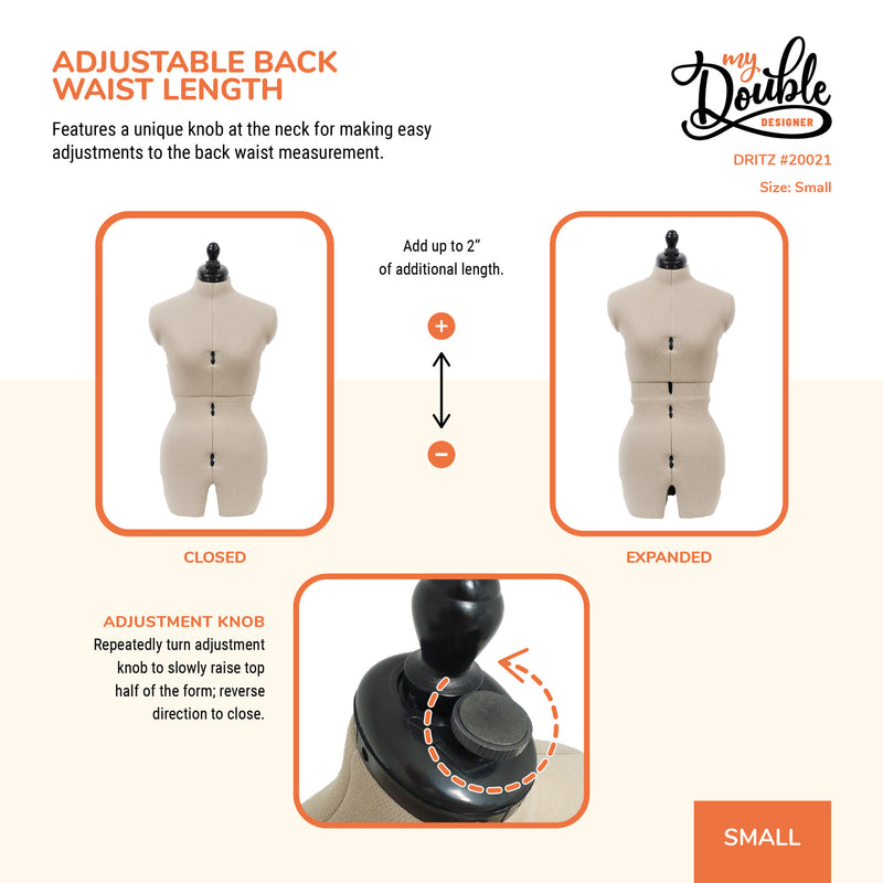 Chargez l'image dans la visionneuse de la galerie, 20021|Dritz My Double Designer Adjustable Dress Form, Small