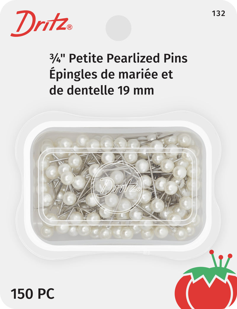 Chargez l'image dans la visionneuse de la galerie, 132|Dritz 3/4" Petite Pearlized Pins, White, 150 pc