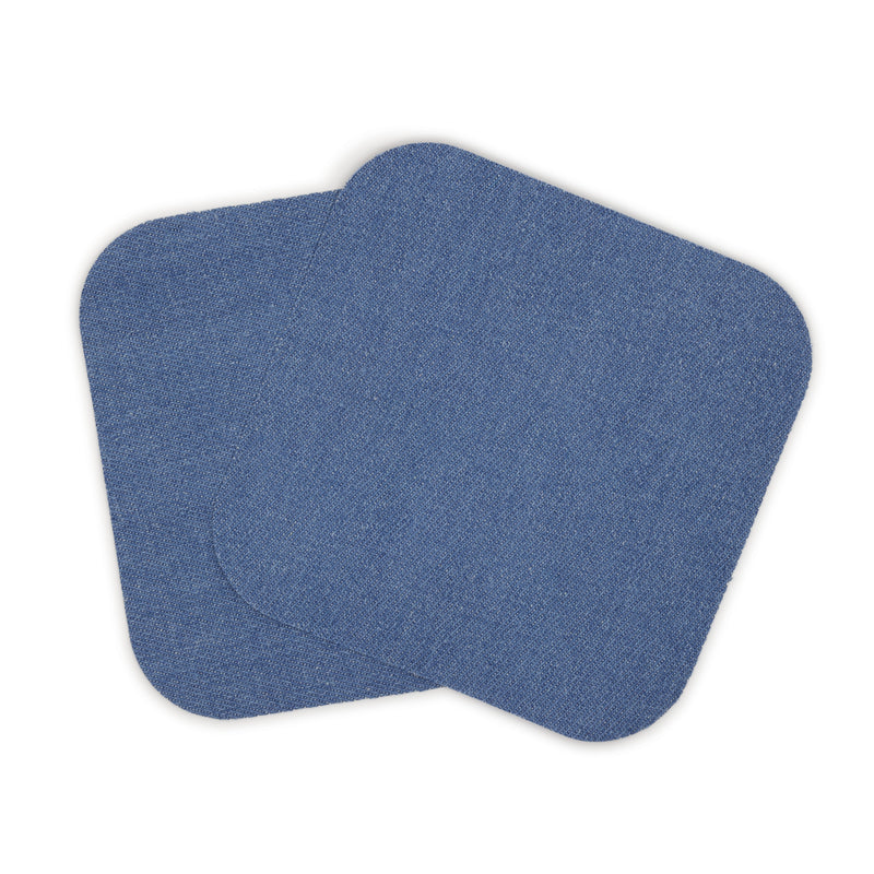Chargez l'image dans la visionneuse de la galerie, 55240-59D|Dritz Denim Iron-On Patches, 5" x 5", 2 pc, Faded Blue
