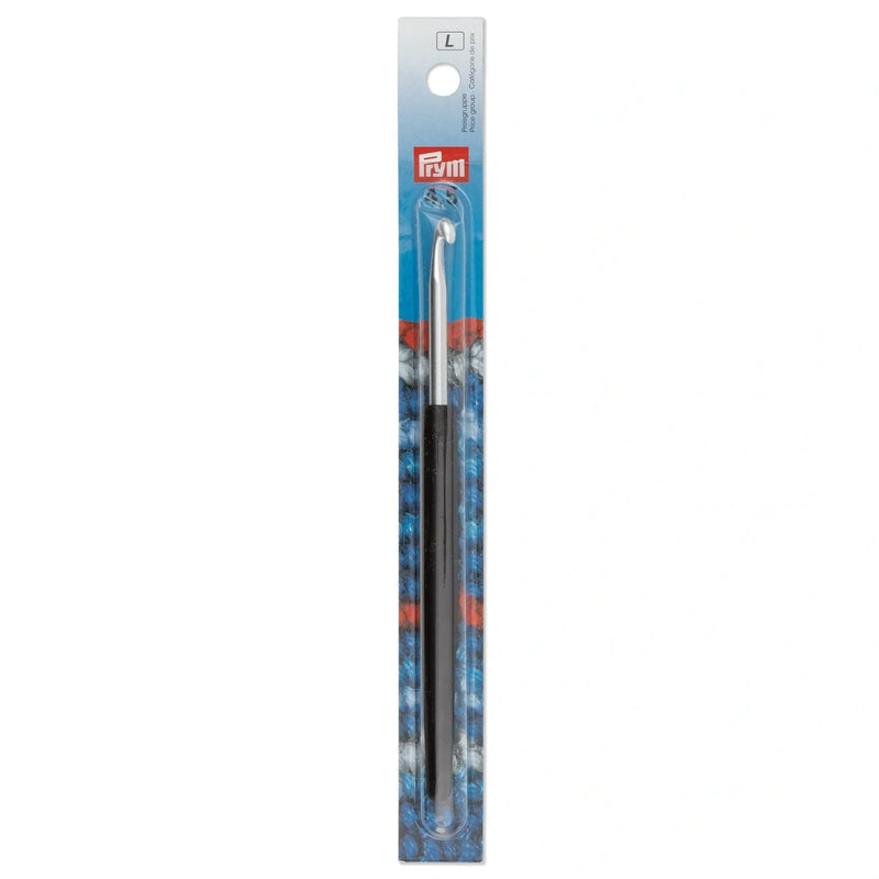 Chargez l'image dans la visionneuse de la galerie, 195177|Prym 6" Crochet Hook, Aluminum with Soft Grip, 4.5mm
