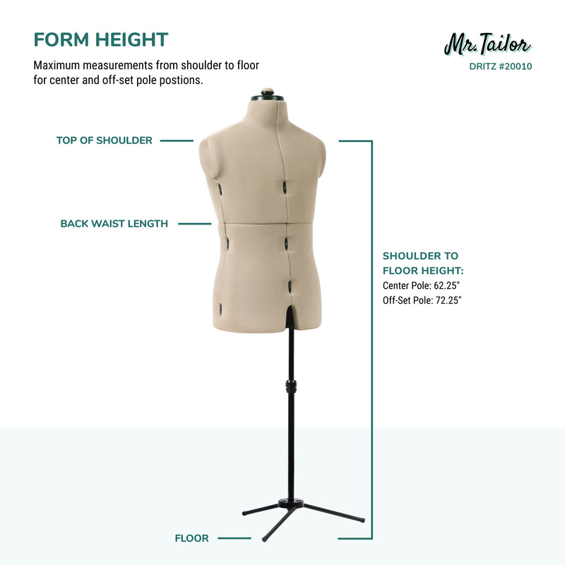 Chargez l'image dans la visionneuse de la galerie, 20010|Dritz Mr. Tailor Adjustable Male Form