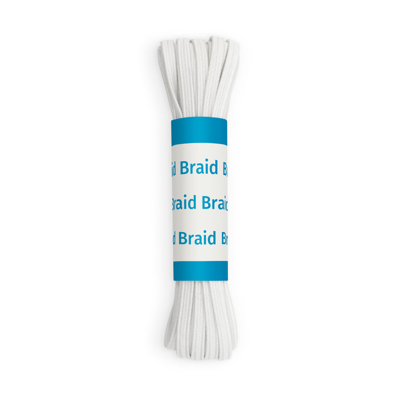 Chargez l'image dans la visionneuse de la galerie, 9329W|Dritz 1/8" White Braided Elastic, 4 yd