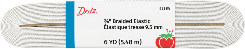 Load image into Gallery viewer, 9531W|Dritz 3/8" White Braided Elastic, 6 yd