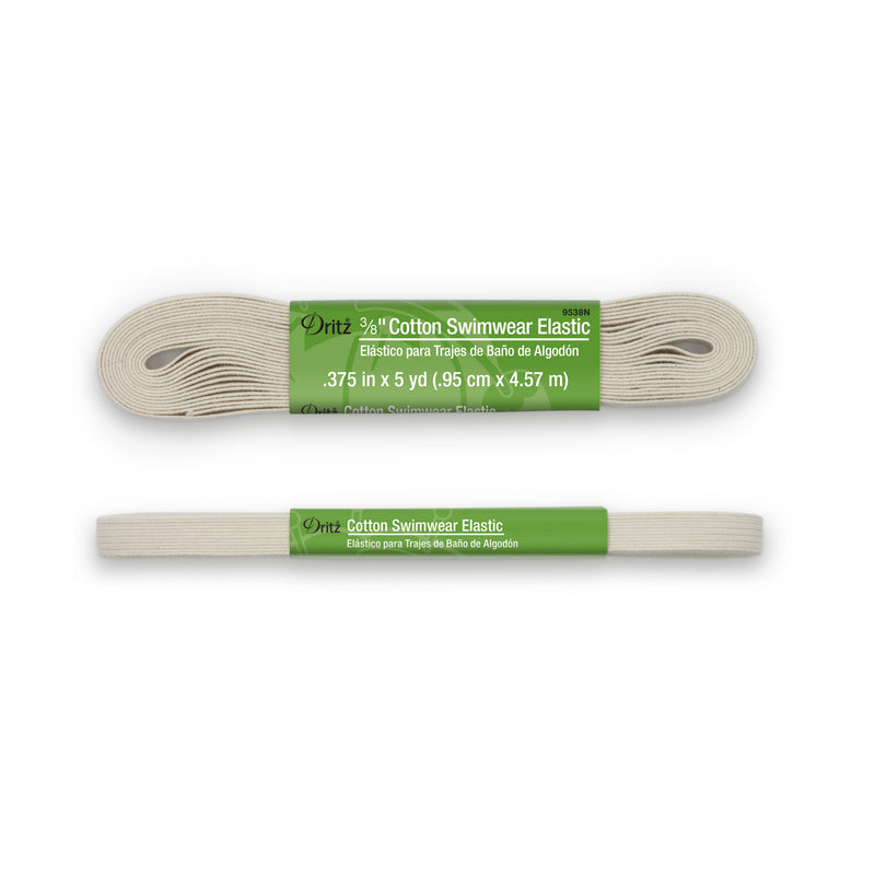 Chargez l'image dans la visionneuse de la galerie, 9538N|Dritz 3/8" Cotton Swimwear Elastic, Natural, 5 yd