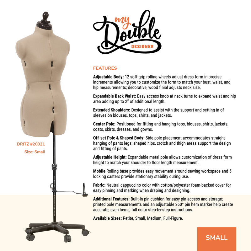 Chargez l'image dans la visionneuse de la galerie, 20021|Dritz My Double Designer Adjustable Dress Form, Small