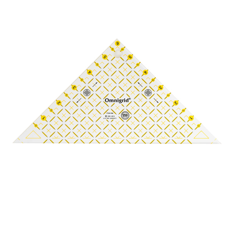 Chargez l'image dans la visionneuse de la galerie, R96|Omnigrid Right Triangle Ruler, 6" Half-Square Triangles