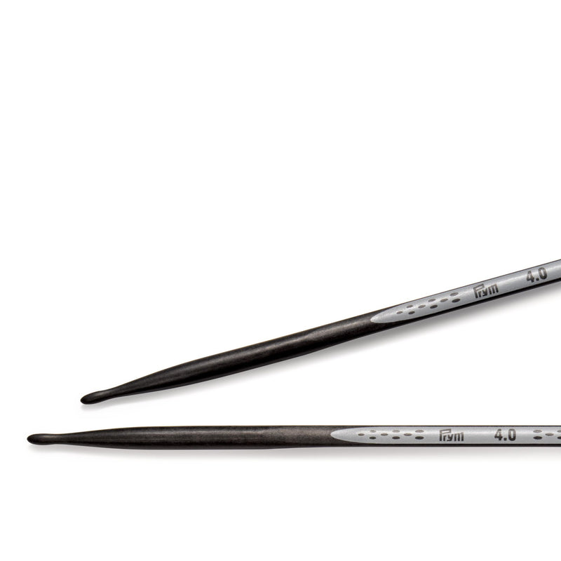 Chargez l'image dans la visionneuse de la galerie, 194184|Prym 6" Ergonomic Double Point Knitting Needles, Carbon, 4mm
