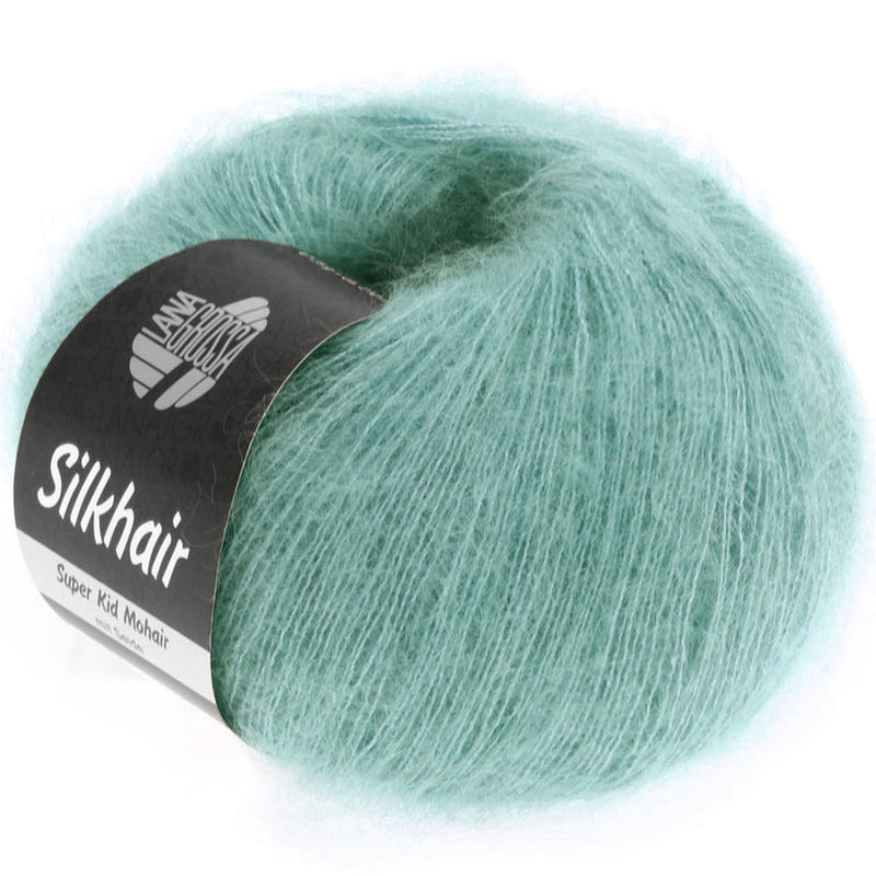 Chargez l'image dans la visionneuse de la galerie, 5710082|Lana Grossa Silkhair Yarn, Light Turquoise
