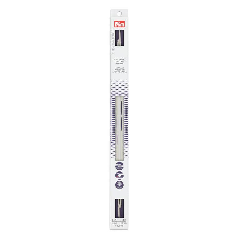 Chargez l'image dans la visionneuse de la galerie, 57025|Prym 14" Ergonomic Single Point Knitting Needles, US 2 (3mm)