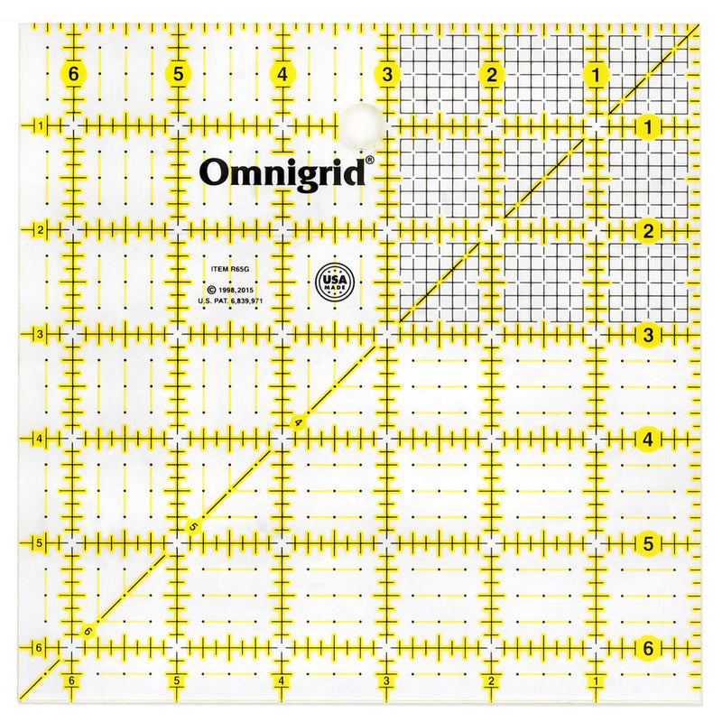 Chargez l'image dans la visionneuse de la galerie, R65G|Omnigrid Square Grid Ruler, 6-1/2" x 6-1/2"