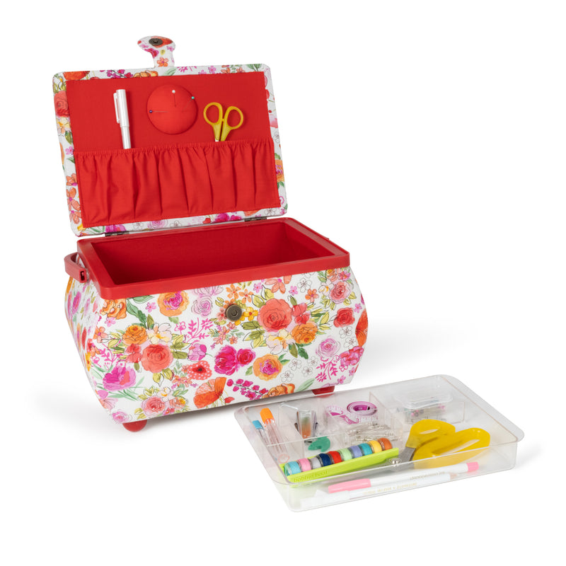 Cargue la imagen en el visor de la galería, Z10237-221|Dritz Curved Sewing Basket, Large