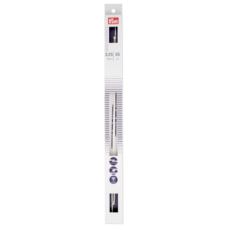 Chargez l'image dans la visionneuse de la galerie, 190325|Prym 14" Ergonomic Single Point Knitting Needles, 3.25mm