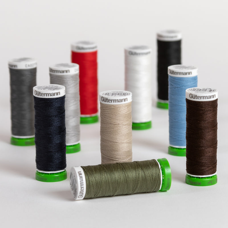 Chargez l'image dans la visionneuse de la galerie, 731138-1|Gutermann Sew-All rPET Polyester Thread Set, Dark, 10 Spools