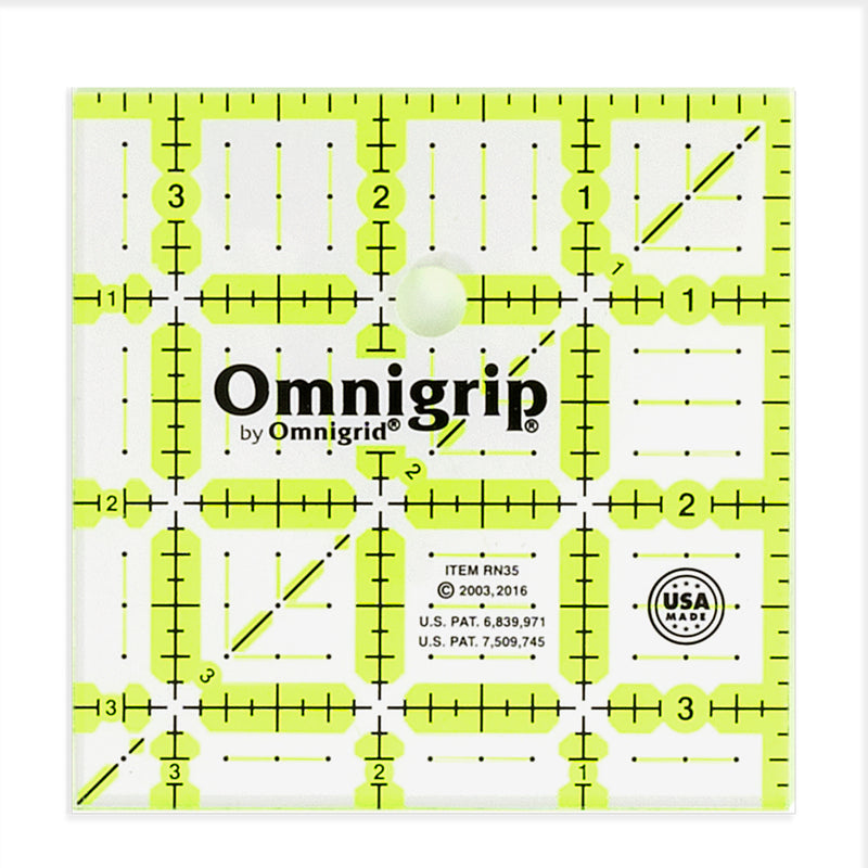 Chargez l'image dans la visionneuse de la galerie, RN35|Omnigrid Omnigrip Neon Square Ruler, 3-1/2" x 3-1/2"