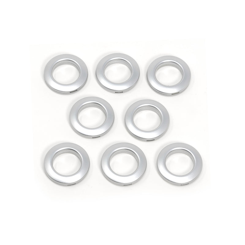 Chargez l'image dans la visionneuse de la galerie, 44373|Dritz 1" Plastic Curtain Grommets, Brushed Silver, 8 Sets