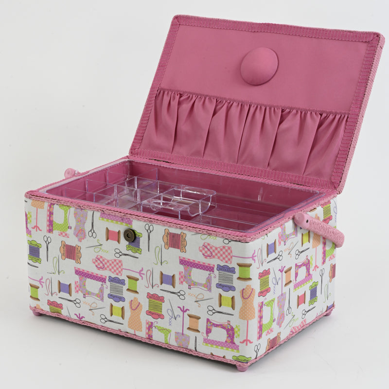 Chargez l'image dans la visionneuse de la galerie, Z10033-100|Dritz Rectangular Sewing Basket, XL