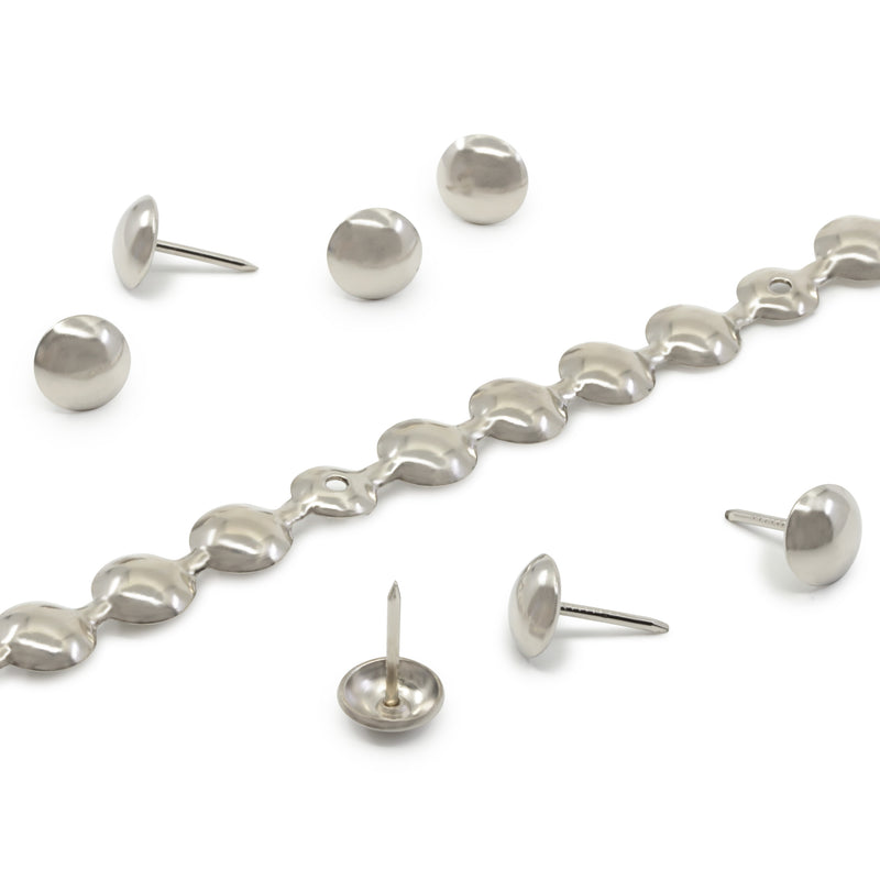 Chargez l'image dans la visionneuse de la galerie, 44286|Dritz 7/16" Decorative Nailhead Trim, Nickel, 75 pc