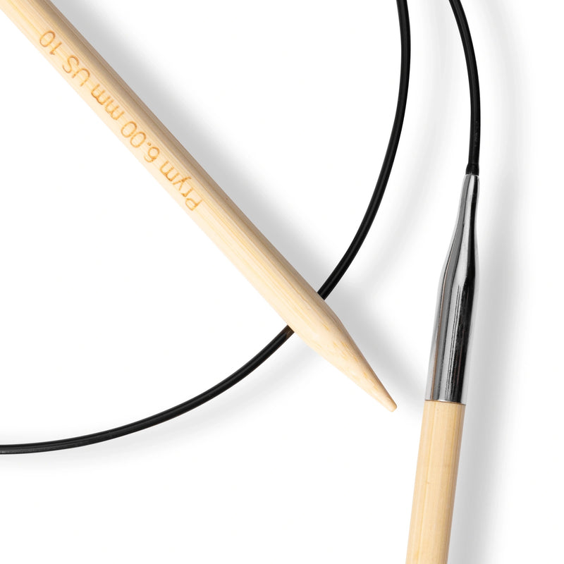 Chargez l'image dans la visionneuse de la galerie, 222510|Prym 32" (80 cm) Circular Bamboo Knitting Needles, US 10 (6 mm)