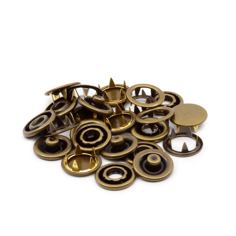 Chargez l'image dans la visionneuse de la galerie, 981-38|Dritz 5/8" Heavy Duty Snap Fasteners, 6 pc, Antique brass