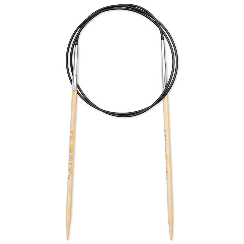 Chargez l'image dans la visionneuse de la galerie, 222505|Prym 32" (80 cm) Circular Bamboo Knitting Needles, US 4 (3.5 mm)