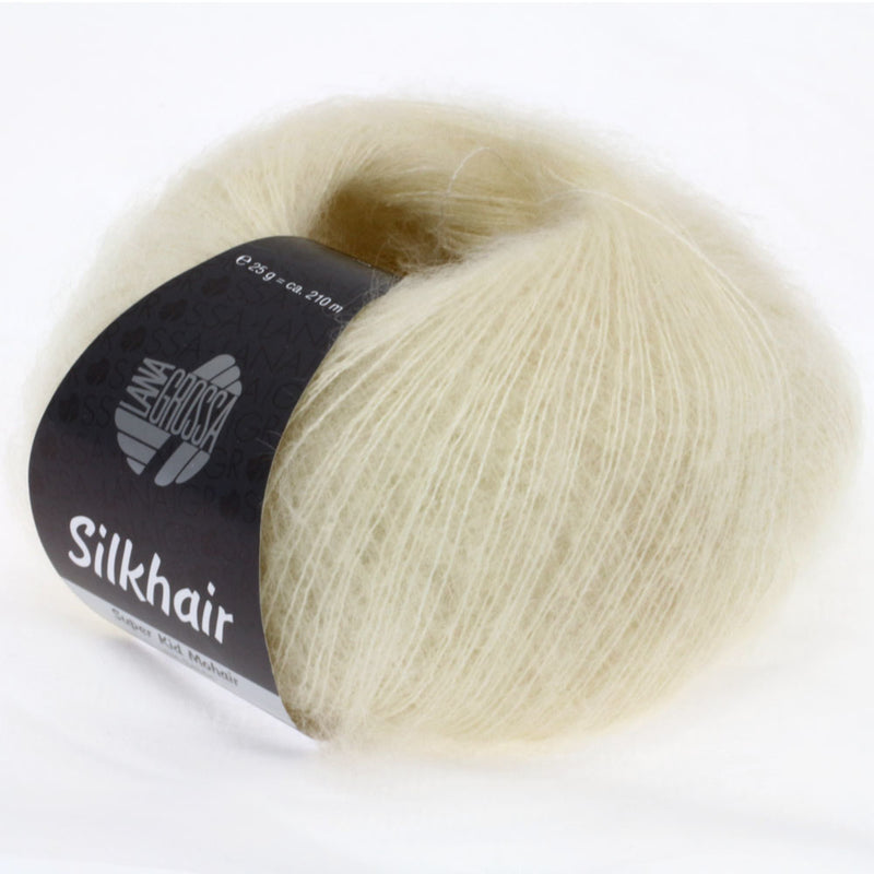 Chargez l'image dans la visionneuse de la galerie, 5710052|Lana Grossa Silkhair Yarn, Raw White