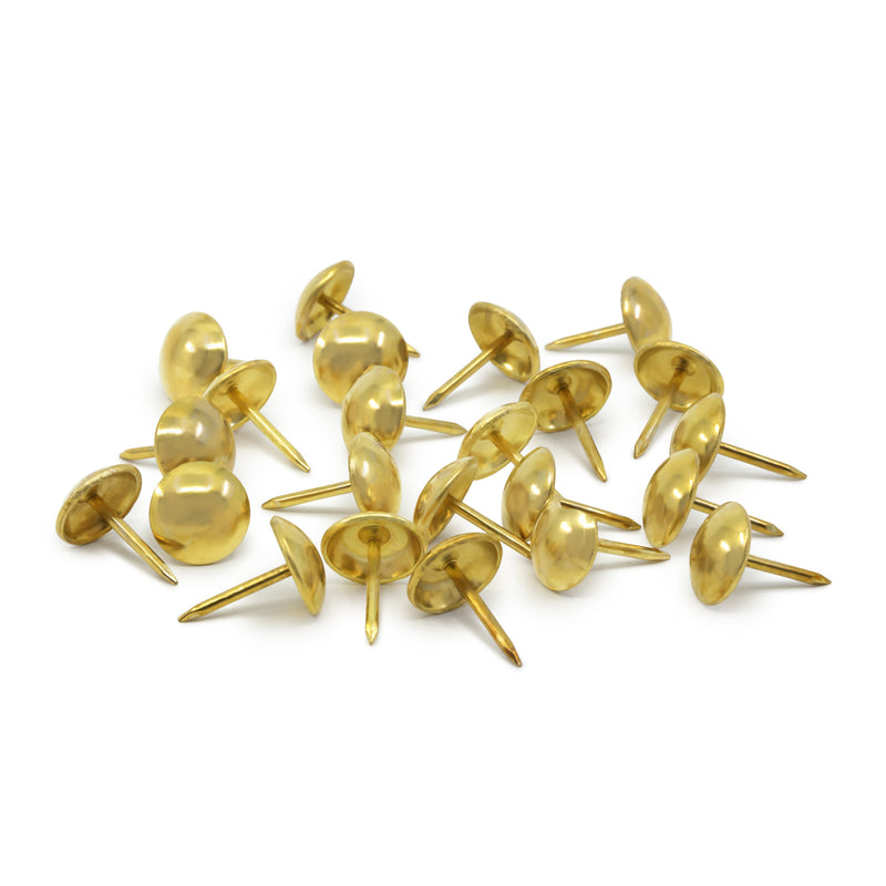Chargez l'image dans la visionneuse de la galerie, 9015|Dritz 7/16" Smooth Decorative Nails, Brass, 24 pc