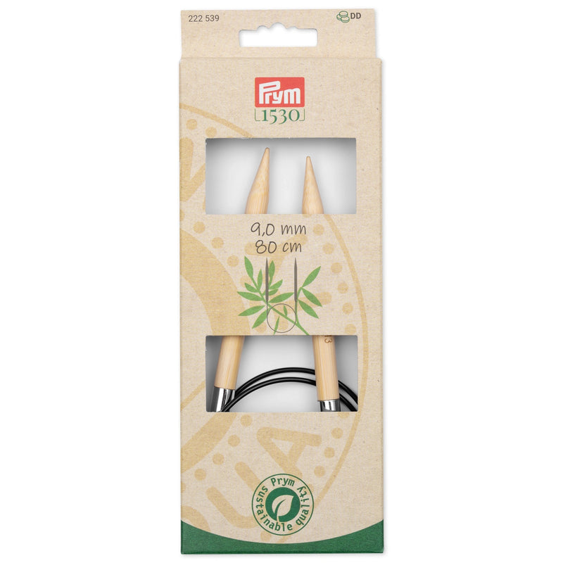 Chargez l'image dans la visionneuse de la galerie, 222539|Prym 32" (80 cm) Circular Bamboo Knitting Needles, US 13 (9 mm)