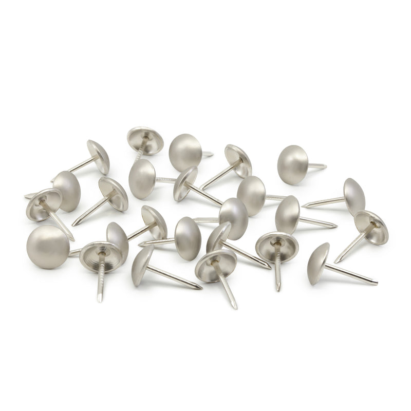 Chargez l'image dans la visionneuse de la galerie, 44283|Dritz 7/16" Smooth Decorative Nails, Brushed Nickel, 24 pc