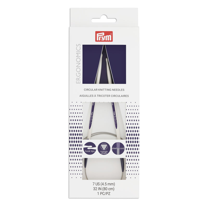 Chargez l'image dans la visionneuse de la galerie, 57085|Prym 32" Ergonomic Circular Knitting Needles, US 7 (4.5mm)