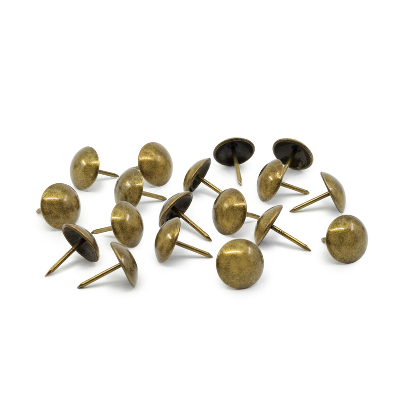 Chargez l'image dans la visionneuse de la galerie, 44279|Dritz 5/8" Smooth Decorative Nails, Antique Brass, 18 pc